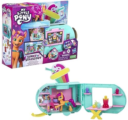 My Little Pony Toys Sunny Starscout Smoothie Truck Doll Age 5+, Hoof to Heart Pony Small Dolls