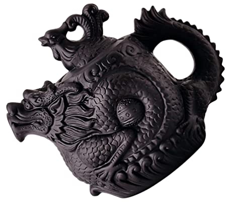 Cabilock Reisewasserkocher im Chinesischen Stil Drachen Phoenix Gongfu Teekannen Antike Yixing Lila Ton Teekessel 350Ml Günstige Zisha für Lose Teezeremonien