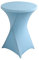 iEventStar Stretch Stehtisch Hussen Spandex Stehtischhussen Bartische Hochzeit Erstärkung im Fußbereich Rund Tischdecke für Bistrotisch Cocktail-Party (Hellblau, 1er Set - Ø 80-85 cm)