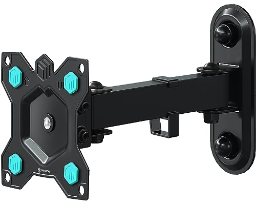 ONKRON Full Motion TV Wall Mount for 10-35 Inch TVs & Screens, PC Monitor Wall Mount Weight up to 20 kg - TV Arm Wall Bracket VESA 75x75 & 100x100/TV Wall Bracket Tilt and Swivel Rotation R2-B Black