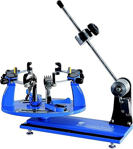 Tennis Racket Stringing Machine, Desktop Racket Stringing Machine, with Tools and Accessories,Badminton Racket Stringing Machine, Six-Point Positioning Frame, 360° Rotation