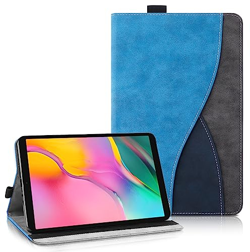 AsWant Custodia per Samsung Galaxy Tab A 10.1 2019 Cover SM-T510 / SM-T515, Pelle PU Case con Funzione Stand Tablet Protettiva Galaxy Tab A 10.1 (Blu)