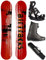AIRTRACKS Snowboard Set Board Linear Camber Extra Wide 165 + Snowboard Bindung Master + Boots Master ATOP 46 + Sb Bag