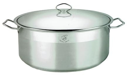 Royal Swiss 8 Piéces Set de Casseroles profonde de qualité supérieure avec couvercle en acier inoxydable et fond à induction