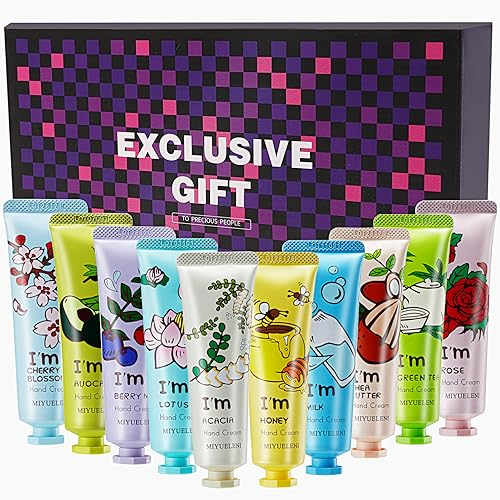 Vabrloy 20 Stück Handcreme Set,Handcreme Geschenkset Frauen mit Sheabutter,Mini Handcreme Damen für Trockene Rissige Hände,Kleine Geschenkset für Muttertag Weihnachten Geburtstagsgeschenke