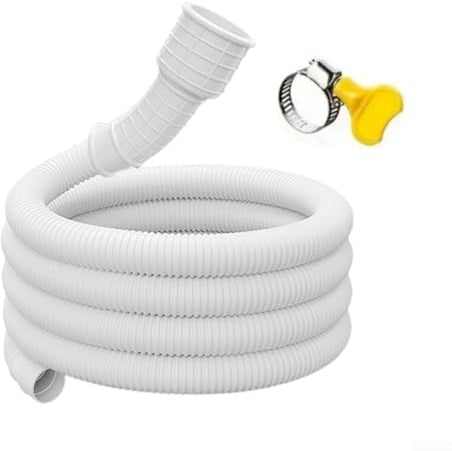Affidabile tubo di scarico dell'acqua da 15 m per accessori per rubinetto, tubo bianco (500 cm)