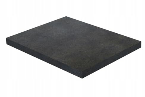 Laclar Küchenarbeitsplatte 45 cm - 3,8 cm dick - abgerundete Kanten - feuchtigkeitsbeständig - ideal für kleine Küchen, Büros oder Werkstätten - - stabile, langlebige Arbeitsfläche District Dark