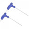 TOP-VIGOR 2Pcs 2.5mm Hex Key T-Handle, T Bar Dual End Wrench Spanner Allen Key for Home Repair and Mechanical Maintenance, Metric CR-V Steel
