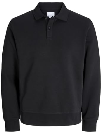 JACK & JONES Mens Sweat Polo Long Sleeve