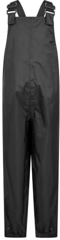 Mountain Warehouse Pakka Kids Waterproof Dungarees - Overtrousers with Taped Seams & Packaway Bag, Boys & Girls - Autumn Winter Wet Weather, Walking, Outdoors & Camping