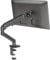 Claiks Single Monitor Arm Desk Mount for 15 to 32 Inch Screens, Monitor Arm Gas Spring up to 9kg, VESA 75/100mm Stand Clamp, Height Adjustable Screen Arm with Tilt Swivel Rotation, Black
