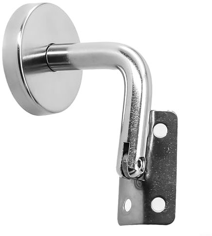 Soporte de pared de acero inoxidable para pasamanos de vidrio, fiable y a la moda