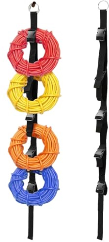 Elektrische Kabeltrommel – Aufbewahrung und Organisation von Verlängerungskabeln – 2 Stück robuste Kabelbinder für Garage, Garten, Wohnmobil, Licht, elektrische Kabel