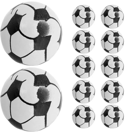 SHINEOFI 20 Stück FußBall Holzperlen 1.50Cm Naturholz Sportkugel Perlen FüR Schmuckherstellung ArmbäNder Halsketten Diy Bastelmaterial Jungen Sporthandwerk