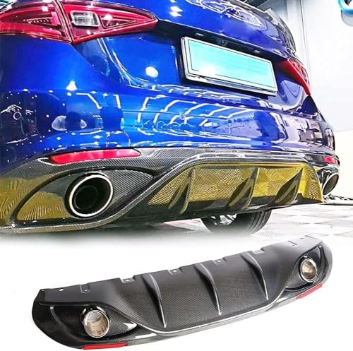 Auto Heck Stoßfänger Diffusor Spoilerlippe für Alfa Romeo Giulia Base Sedan 2017 2018 2019 Heckdiffusor Diffusor Heckspoiler Stoßstange Zubehör