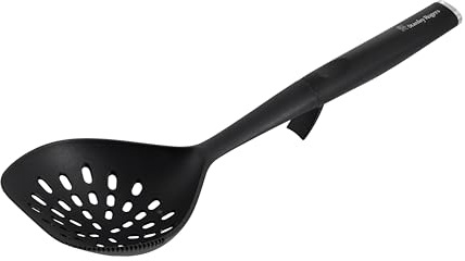 Stanley Rogers Contempo Skimmer with Uplift Belly Grip Handle | Heat-Resistant Non-Stick Safe Kitchen Utensil with Wide Perforated Head, Modern Cooking Tool for Straining & Serving