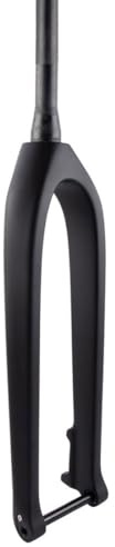 WIQUYBML Fourche Rigide VTT en Carbone 27,5/29, Pivot Conique 1-1/2, axe traversant sans Filetage 15x110 mm Boost, Freins à Disque