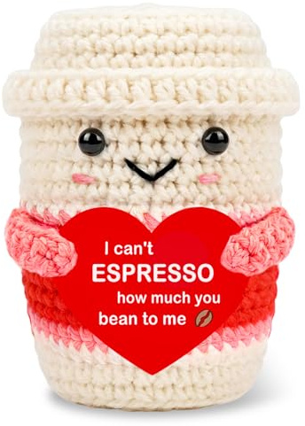 Yalucky Gifts For Girlfriend Boyfriend Handmade Coffee Crochet Cute Stuff Romantic I I Love You Gifts Christmas,Anniversary,Valentine'S Day,Birthday Gift For Her Him Husband Wife Gift Home Decorative