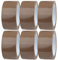 Crimson Starfish 6 x Packband Braun Rollen 48mm x 66m | Verpackungsbänder für Pakete, Kisten, Versand | Klebeband für Pakete & Paketklebeband Braun | Umzugsbedarf