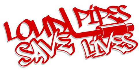 Decus Loud Pipes Save Lives II L 2114 (rot) // Sticker OEM JDM Style Aufkleber
