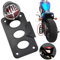 NATGIC Motorrad Rücklicht mit Halterung Bremse Multifunktionale seitliche Montage Kennzeichenleuchte Rückfahrlicht Integrierte Bremsleuchte für Sportster Bobber Chopper