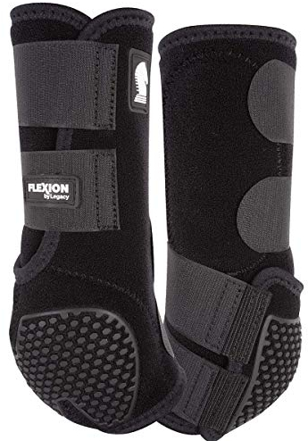 Classic Equine Legacy2 Flexion Herren Stützbandage vorne, Schwarz, Größe M