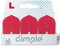 Lstyle l3 pro dimple dart-flights, klein, standardform: geformt, kunststoff und leicht, set ? rot