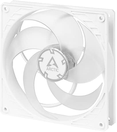 ARCTIC P14 PWM PST - 140 mm Case Fan with PWM Sharing Technology (PST), Pressure-optimised, quiet motor, Computer, Fan Speed: 200-1700 rpm (0 rpm <5%) - White/transparent