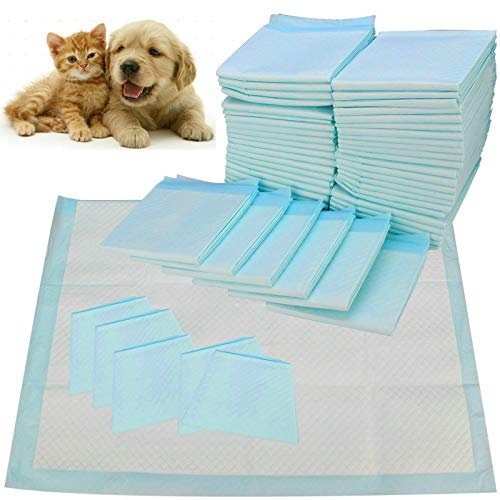MantraRaj Dog Pet Puppy Training Trainer Pads Large Cat Pad Floor Toilet Mats Pee Wee Multilayer Super Absorbent Pack Of 10-60 x 60cm