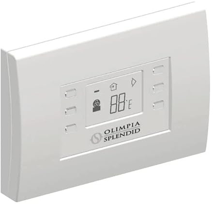 Olimpia Splendid B1012 Commande Murale Sans Fil a Piles, Compatible Unico (hors Twin), Controle de la Temperature, Vitesse de Ventilation et Deflecteur d’Air, Blanc