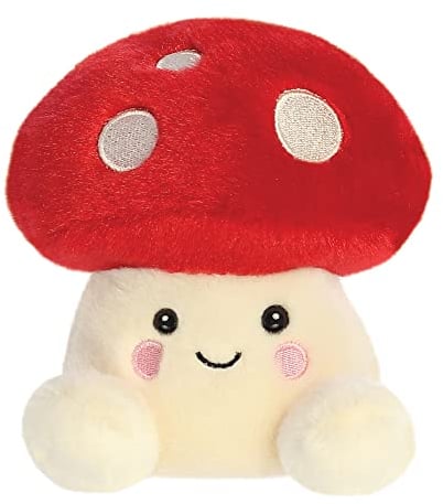 Aurora, 33767, Palm Pals Amanita Fliegenpilz, Plüschtier, Beige und Rot, 13cm