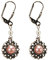 Alpenflüstern Trachten-Ohrhänger Ornament rund - Damen-Trachtenschmuck, Trachten-Ohrringe (rosa-rosé) DOR043