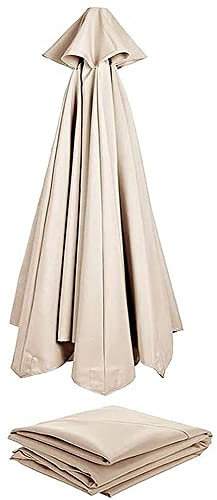 HCZION Ersatz-Sonnenschirm 6 Streben Ersatzbespannung Marktschirm Ersatz Baldachin Outdoor Sonnenschirm Ersatz Ersatzbezug 2m/2.7m/3m (Color : Beige, Size : 8-300cm/10ft)