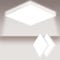 litren [2 Pezzi] Plafoniera LED Soffitto 1800LM 18W 4000K Lampada da Soffitto LED Quadrata Plafoniera Moderna Lampada IP44 Impermeabile Plafoniera Bagno, Cucina,Ufficio, Garage, Sala, Balcone