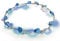 LED Blumenkranz Haarschmuck Blumen Stirnband Kopfschmuck Party Hochzeit JGA Karneval (Blau)
