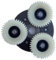 windmeile | Nylon Getriebe Set inkl. Freilauf Ersatzteil für Nabenmotor 250W, W100, 36T, E-Bike, Elektro, Fahrrad, Pedelec