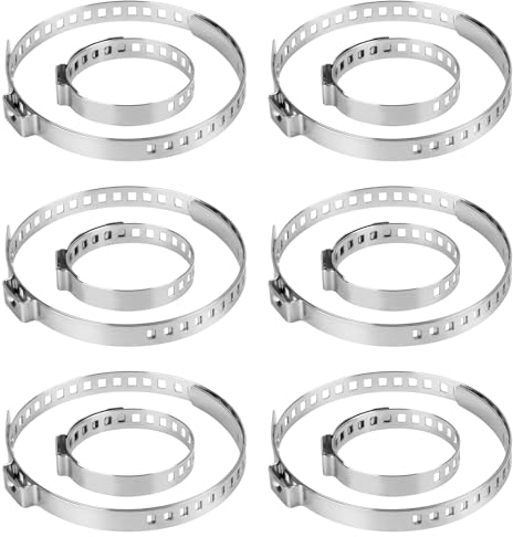 12 Stück Achsmanschetten Schellen, Klemmschelle Achsmanschette Spreizer Cv Rohrschellen Universal Einstellbarer 6 Große 75 Mm-125 Mm Und 6 Kleine 25 Mm-46 Mm Schlauchklemmen Werkzeug