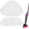 Gudotra Vile-da Steam Plus - Juego de 4 toallitas de repuesto para fregona de vapor y Steam Plus, funda de gamuza blanca de microfibra para fregona de vapor Vile-da Steam y Steam Plus