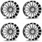 4x Borbet Felgen BLX 9.5x19 ET35 5x112 black polished matt kompatibel mit Mercedes C CL CLC CLK CLS E E-Klasse PlugIn E-Klasse T-Modell Plu