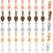 200 Pcs Spoon Glue On Bails Pendants Flat Pendant Bails 5 Colors Jewelry Bails Plated Oval Glue On Earring Bails Small Pendant Bails Necklace Bails for DIY Crafts and Jewelry Making Supplies