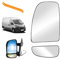 Spiegelglas Ersatz für Ducato Jumper Boxer Movano C 2006-2023 Beheizbar Konvex Ersatzspiegelglas Außenspiegel Glas Links Fahrerseite Asphärisch Rückspiegelglas Umkehrlinse Rückfahrglas Spiegel(Links)