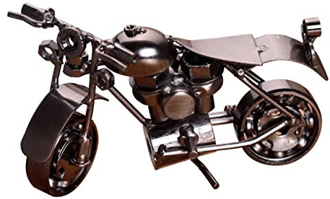 Alipis Mini-motorradmodell Aus Eisen Kreatives Wohndeko-Ornament Personalisierte Metall-Dekoration Für Schreibtisch Und Home Office Vintage-Form Exquisites Aussehen Bastelgeschenk Für AUT