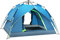 VDLLQYN, Zelt klappt automatisch auf, Campingzelte, Strandzelte, 3–4 Personen und Schutz, Familienzelte, Outdoor-Camping-Wandern.-blau1,Zelte(Blue1)
