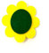 Room on the Broom Style Broach Yellow and Green Oval Felt Broach World Book Day