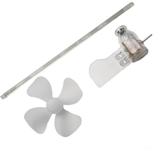 Snowchecking Moulin à vent auto-lumineux pour génération d'énergie éolienne à LED rouge