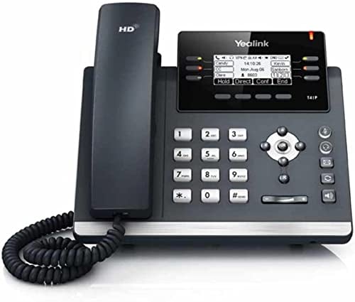 Yealink Téléphone IP ultra élégant SIP-T41P PoE, alimentation non incluse (reconditionné)