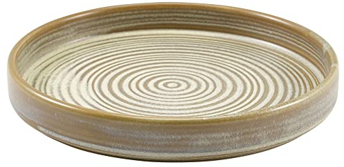 Genware Terra Porcelain Matt Grey Presentation Plate, 18cm, PR-PMG18, Pack of 6