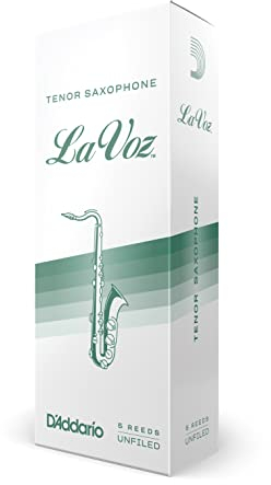 Rico Voz Tenor Saxophone Reeds, Medium, 5 Pack