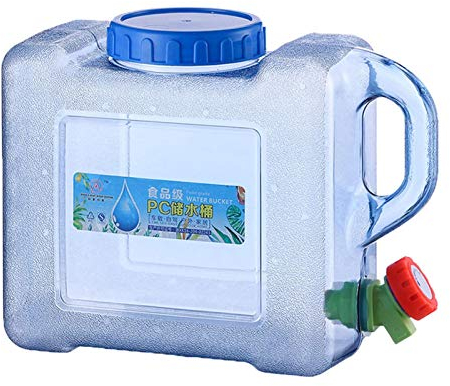 Easy-topbuy Camping avec Un Robinet Réservoirs d'eau Bidon d'eau Camping Jerrican Bidon avec Robinet Et Poignée Camping Réservoir d'eau Potable avec Bec Verseur en Plastique Epais 5L 8L