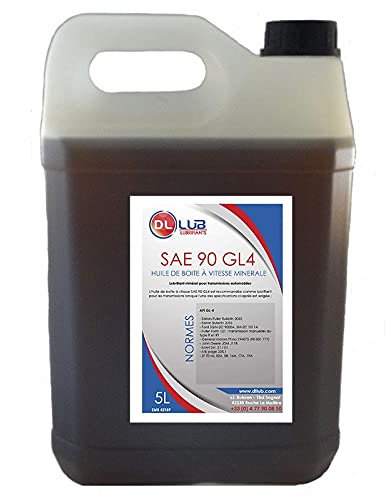 DLLUB - HUILE DE BOITE A VITESSE MINERALE SAE 90 GL4-5 litres